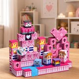  Magnetni Bloki Pikseli Kocke Kockasti Svet Roza 80 kosov. | Shoptok.si