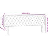  LED Uzglavlje Kristalno Dugme Uzorak Tamnozeleno 80 cm Baršun | shoptok.hr