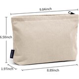 Generic Women's small cosmetic bag corduroy travel cosmetic bag with metal zipper, (21058731) | Shoptok.si