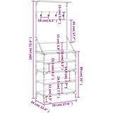  Stalak za odjeću i cipele smeđa boja hrasta 70x34x184 cm | shoptok.hr