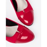 GOODIN Red pumps with a patent toe | shoptok.hr