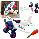 Avion za igru na sklapanje sa odvijačem - bijeli | Shoptok.si
