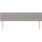 Uzglavlja svjetlosiva 160x5x78/88 cm od tkanine | shoptok.hr