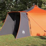 Tipi šator s krovom Siva i narančasta 492 x 492 x 275 cm taft | Eponuda.com