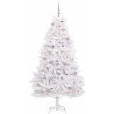  Umjetno božićno drvce s nogom Bijela 180 cm PVC i čelik | shoptok.hr