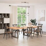  Noge blagovaonskog stola U-oblika 3 kom prirodni čelik | shoptok.hr