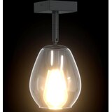  Stropni reflektor Crna 13 x 13 x 26 cm Staklo i Metal | shoptok.hr