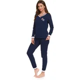 Doctor Nap Woman's Pyjamas PM.4504 Navy Blue