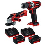 Einhell set aku bušilica i brusilica power x-change tc-tk 19 li kit Cijene