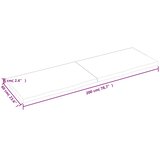 Stolna ploča tamnosmeđa 200x60x(2-6) cm obrađena masivna hrast | shoptok.hr