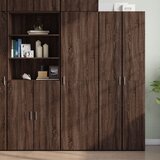 vidaXL Visoka komoda boja hrasta 50x42,5x185 cm od konstruiranog drva Cijene