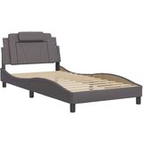  Okvir za krevet s uzglavljem sivi 100x200 cm od umjetne kože | shoptok.hr