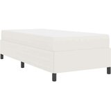 Konstrukcija postelje z vzmetnico krema 100 x 200 cm blago, (5000141926) | Shoptok.si