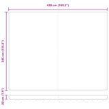 vidaXL avtomatska zvlečna tendica Črna 450x350 cm, nadomestna tkanina za okvir 4.5x3.5 m Črna | Shoptok.si
