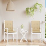  Jastuci za stolice 2 kom prošarano bež 100x50x4 cm od tkanine | shoptok.hr