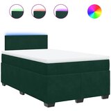 Box spring krevet s madracem tamnozeleni 120x200 cm baršunasti | shoptok.hr