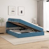  Krevet s od storage Tamno plava 160 x 200 cm Baršun | shoptok.hr