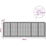  Gabion s žicom debljine 3,5 mm i mrežom 5x2,5 cm 600x100x200 cm | shoptok.hr