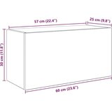 vidaXL Kopalniška stenska omarica starinski les 60x25x30 cm inž. les | Shoptok.si