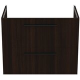 Ideal Standard temno rjava stenska omarica za pod umivalnik v hrastovem dekorju 80x63 cm i.life b | Shoptok.si