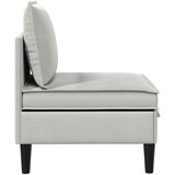  Srednji sofa s ladicom Svjetlosiva Baršun | Eponuda.com