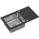 Quadron sudoper EDWARD 111 crna s uzorkom/čelik | shoptok.hr