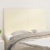  Uzglavlje krem boje 144x5x118/128 cm umjetna koža | shoptok.hr