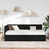  Kutni krevetni okvir s madracem 2 kom. Crna 90 x 200 cm Baršun | shoptok.hr