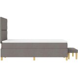  Krevet s opruga kutije Sivo-smeđa 200 x 120 cm tkanina | shoptok.hr