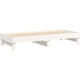 Dnevni ležaj na izvlačenje bijeli 2 x (100 x 200) cm borovina | shoptok.hr