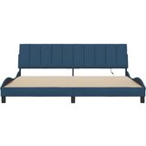  Posteljni okvir brez vzmetnice Hanko moder 200x200 cm blago, (5000141768) | Shoptok.si