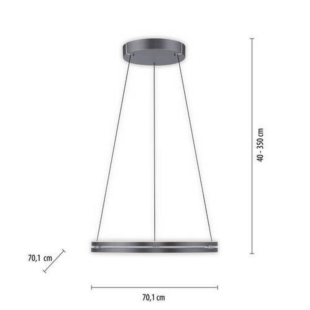 XXXL viseča led-svetilka pure-loop /2400 lm/2700-5000 K/230 v/ | Shoptok.si