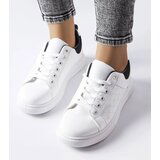 Gemre White and black embossed Dreux sneakers | ePonuda.com