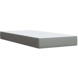 vidaXL Box spring postelja z vzmetnico svetlo siva 80x200 cm blago | Shoptok.si