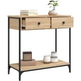  Konzolni stol boja hrasta 75 x 34 5 x 75 cm konstruirano drvo | shoptok.hr