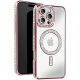 AVIZAR Diamantno ohišje za telefon iiPhone 16 Pro Max MagSafe Contour Strass, Šampanjec roza, (5000086688) | Shoptok.si