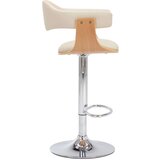  Barski stolci od savijenog drva i umjetne kože 2 kom krem | shoptok.hr