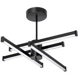 LED luster na šipci 4xLED/10W/230V 3000-6500K prečnik 68 cm crni | Eponuda.com