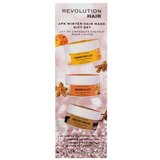 Revolution Haircare London Winter Hair Mask Gift Set Set regenerirajuća maska za kosu Pumpkin Spiced Latte 50 ml + hidratantna maska za kosu Gingerbead Latte 50 ml + hranjiva maska za kosu Winter Hot Chocolate 50 ml | shoptok.hr