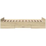  Okvir kreveta s pohranom s ladicama Hrast sonoma 80 x 200 cm | shoptok.hr