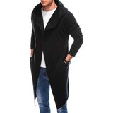 Edoti Men's asymmetrical unbuttoned hooded sweatshirt OM-SSZP-0112 | Shoptok.si