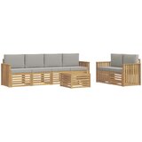  Set vanjskih sofa 7 kom. Bijela i svjetlosiva Poliester 59 x 59 x 37 cm | shoptok.hr