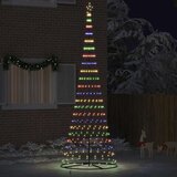  LED božićno drvce s 455 LED svjetlima Šareni 399 cm Metal | shoptok.hr