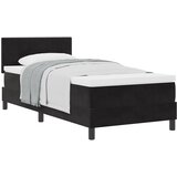 vidaXL Box Spring postelja z vzmetnico Črna 80x200 cm Žamet, (22051495) | Shoptok.si