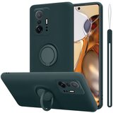  Ohišje, združljiv s Xiaomi v tekoči zeleni barvi - zaščitni pokrov iz fleksibilnega silikona TPU z obročem, (20603267) | Shoptok.si