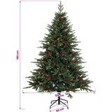  Umjetno božićno drvce s nogom 180 cm PVC i metal Zelena | shoptok.hr
