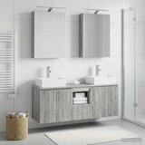  Set ormarića za kupaonicu 5 pcs Siva Sonoma Konstruirano drvo Cijene