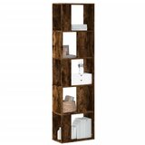 The Living Store Knjižna omara 5-nadstopna dimljen hrast 45x23,5x162,5 cm - Knjižna Omara, (21437092) Cene