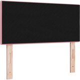  LED glava kreveta s LED trakama Ružičasta 100 cm Baršun | shoptok.hr
