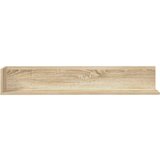 vidaXL Stenske police 2 kosa sonoma hrast 100x16,5x16,5 cm inž. les | Shoptok.si
